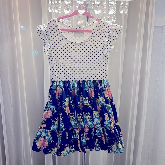 ELEANOR ROSE French Roses Flowy Spring Dress- Size 4-5 - Picture 3 of 6